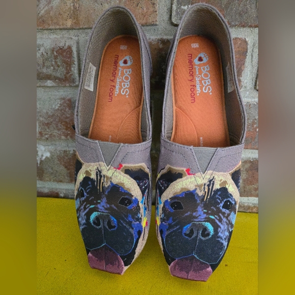 BOBS FOR DOGS BY SKECHERS Slip On Flats 9.5M - Picture 1 of 7